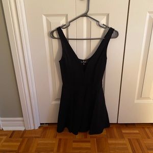 Black dress with built in shorts